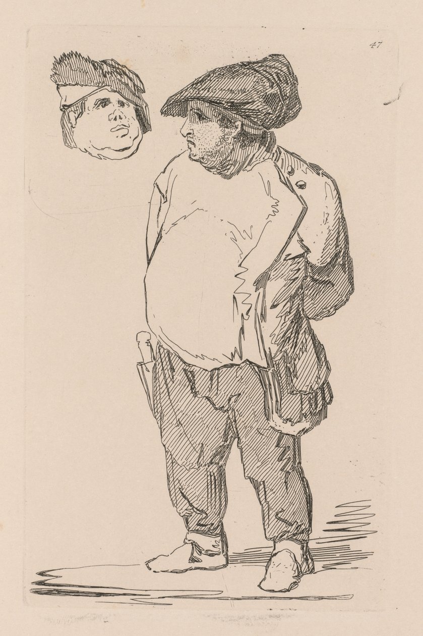 Studiebok: Plate 47, A Study, 1838 av John Sell Cotman