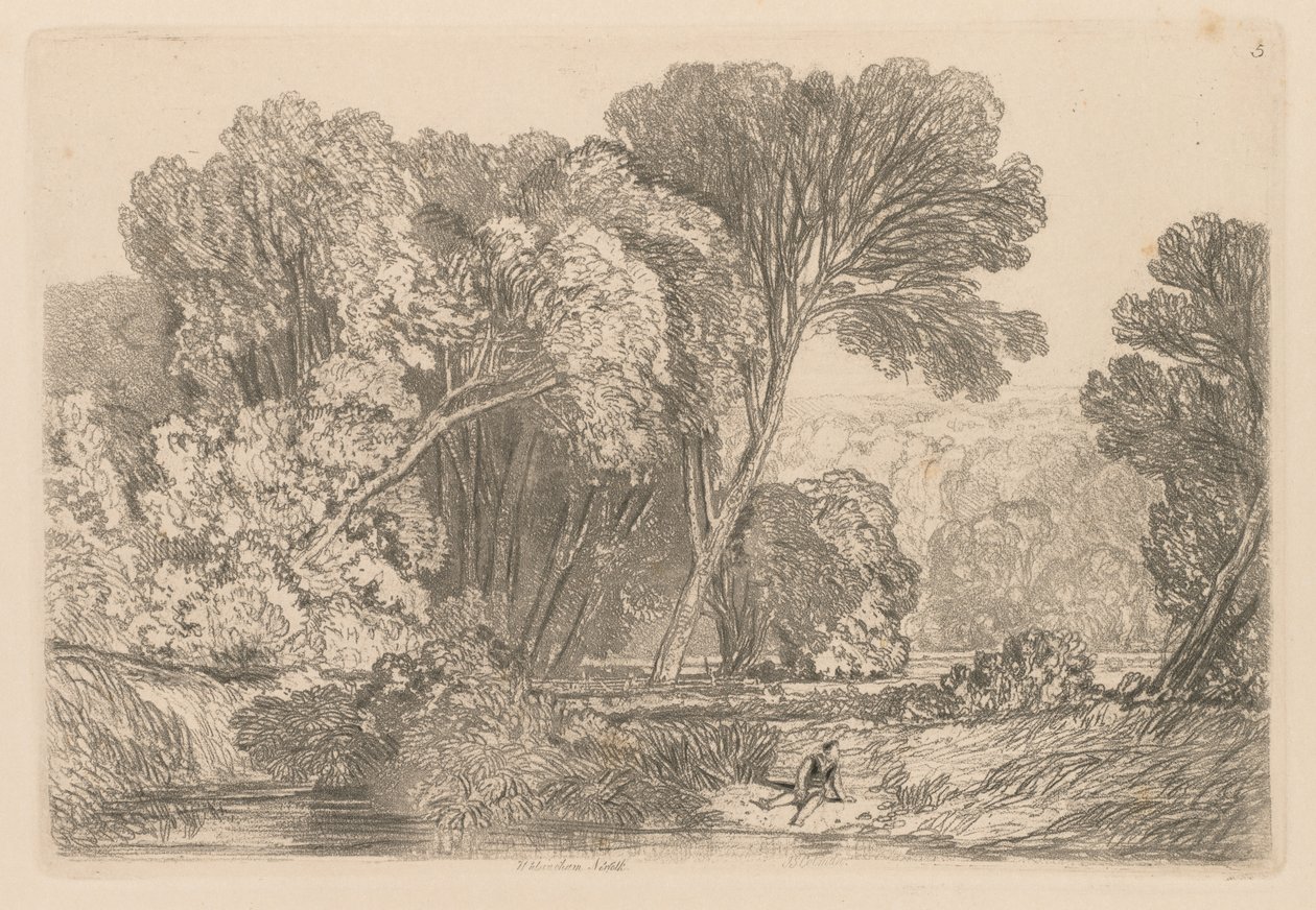 Liber Studiorum: Plate 5, Walsingham, Norfolk, 1838 av John Sell Cotman