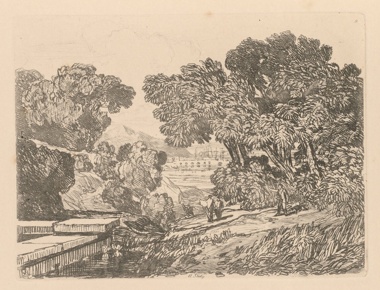 Studiebok: Plate 9, A Study, 1838 av John Sell Cotman