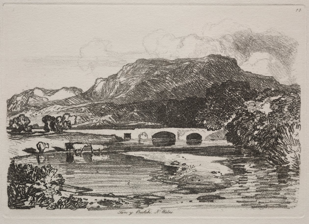 Studiebok: Tan y Beolch, Nord-Wales av John Sell Cotman