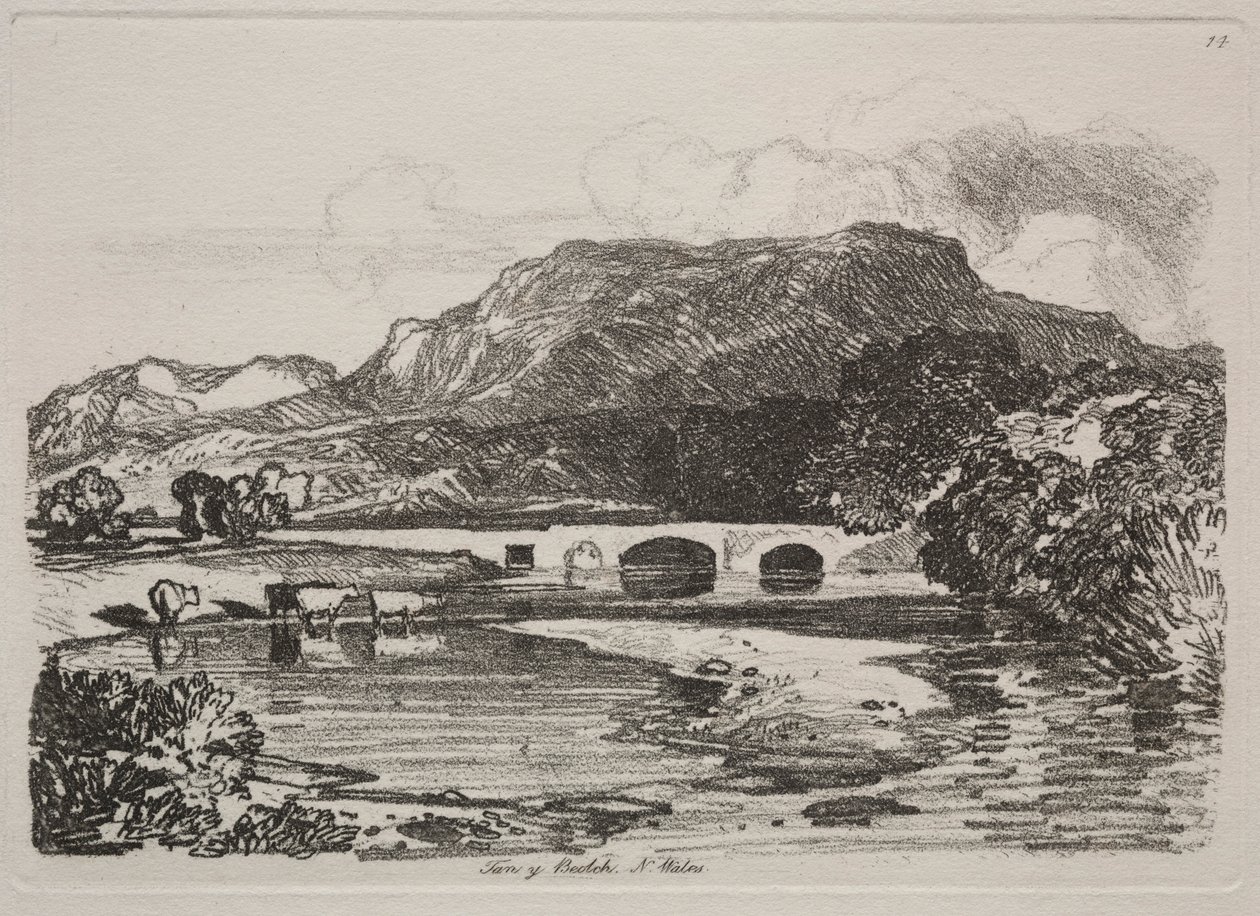 Studiebok: Tan y Beolch, Nord-Wales, 1838 av John Sell Cotman