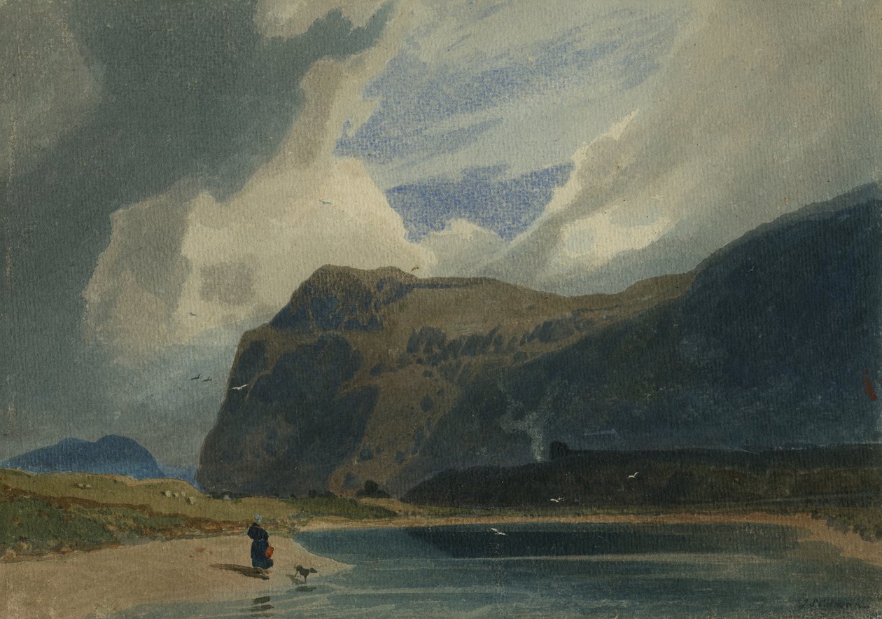 Fjellscene i Wales, 1810 (wc-papir) av John Sell Cotman