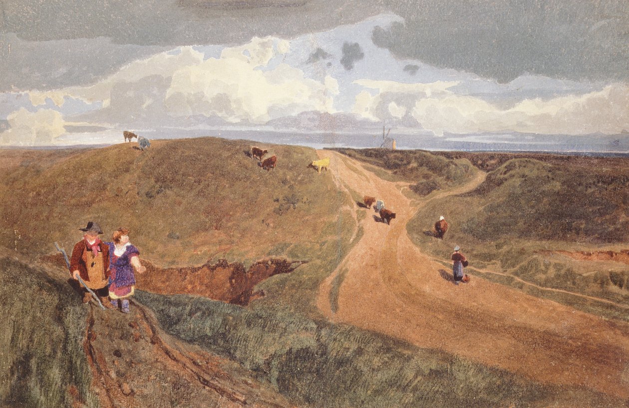 Mousehold Heath, Norwich, ca. 1810 (blyant, wc på papir) av John Sell Cotman