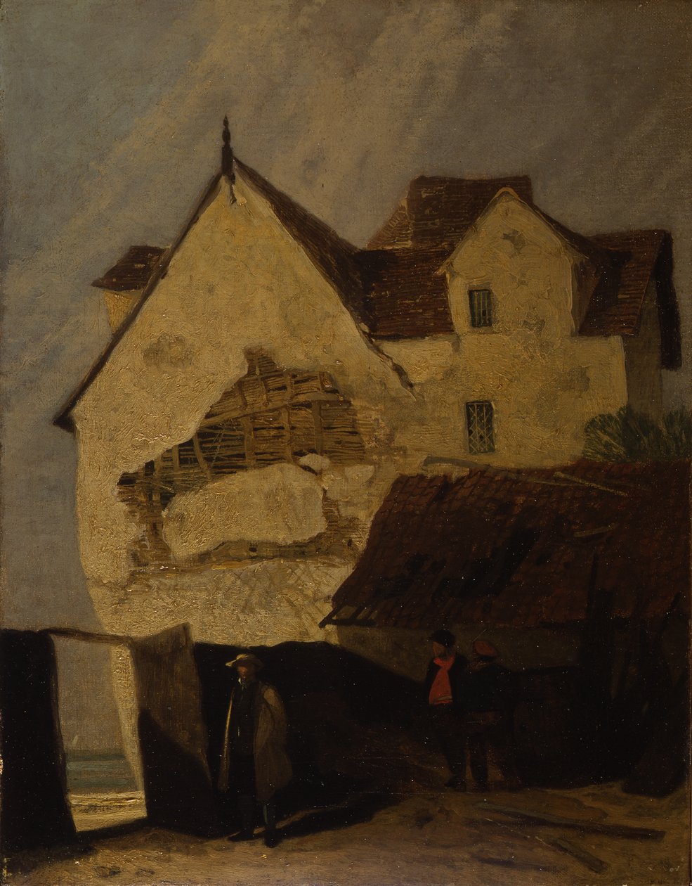 Gamle hus i Gorleston av John Sell Cotman