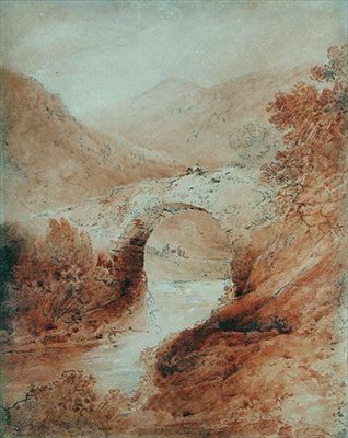 Pontaber, Glasllyn, Nord-Wales av John Sell Cotman