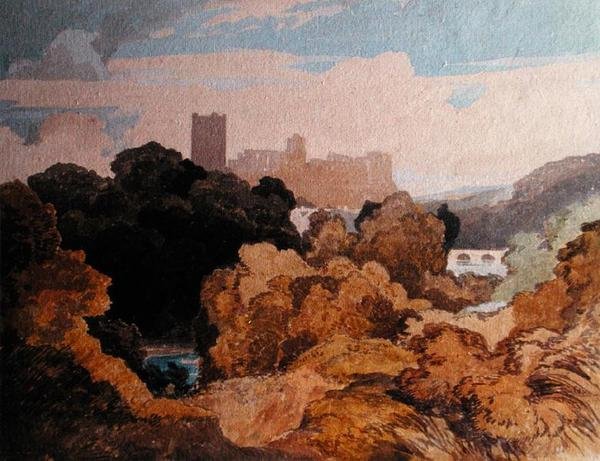 Richmond, Yorkshire (akvarell på papir) av John Sell Cotman
