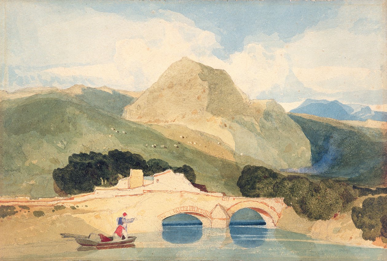 Tan-y-Bwlch (akvarell på papir) av John Sell Cotman