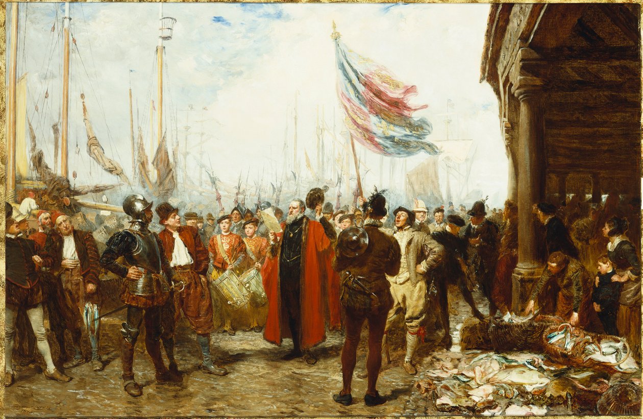 The Call to Arms, 1894 av John Seymour Lucas