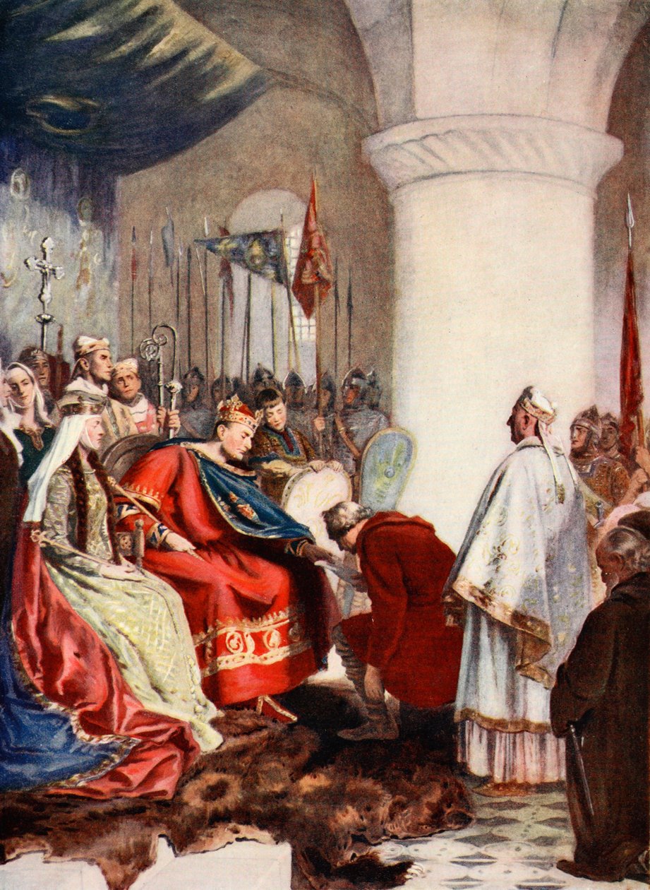 William gir et charter til City of London, illustrasjon fra 