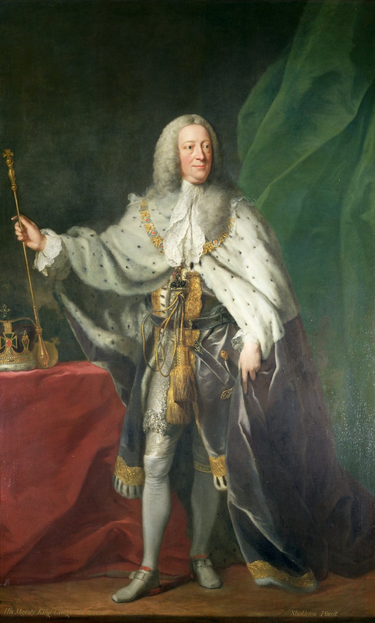 Portrett av kong George II, 1758 av John Shackleton