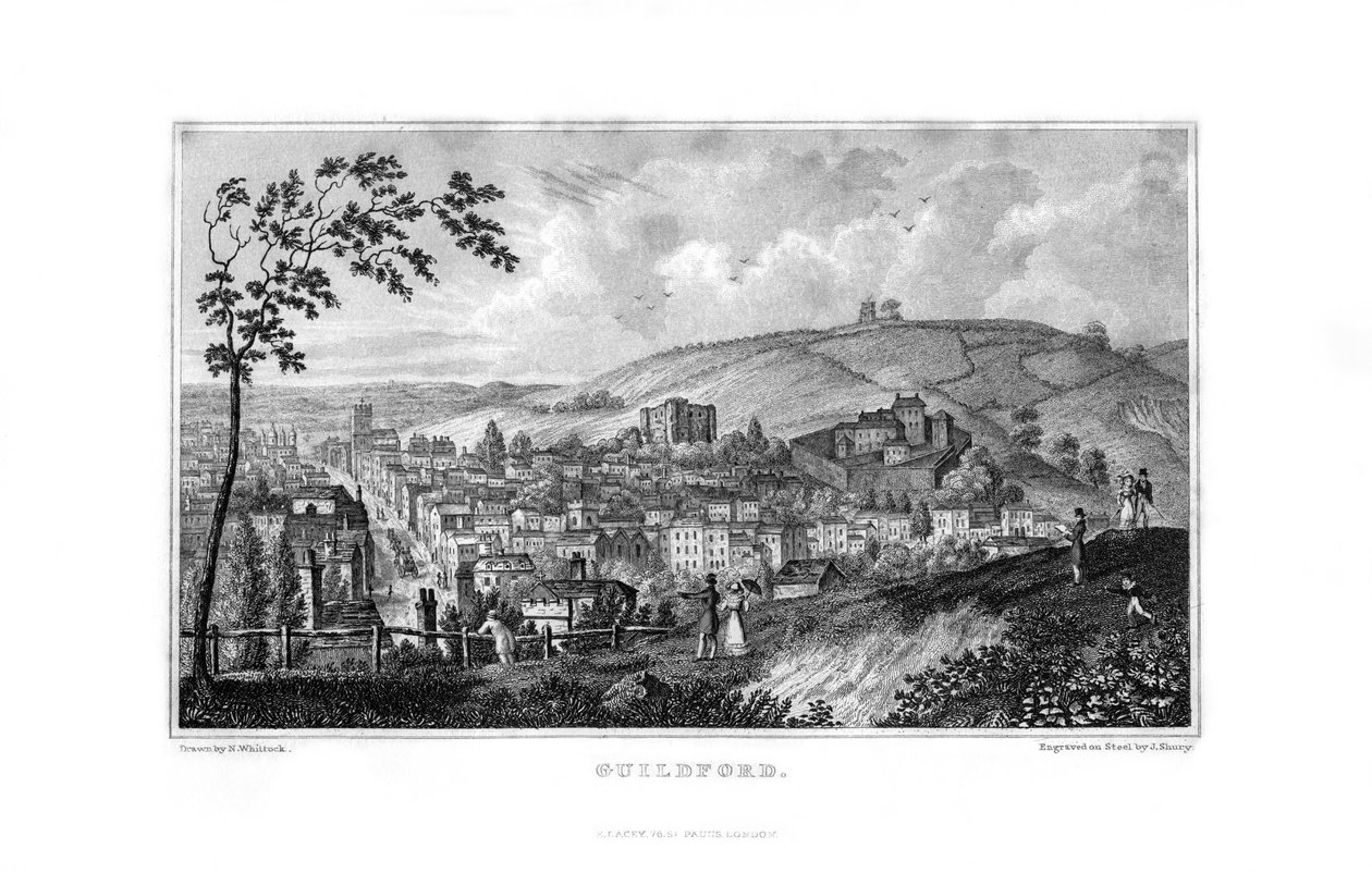 Guildford, Surrey, 1829. av John Shury