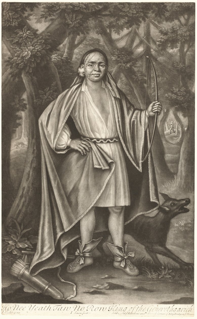 Ho Nee Yeath Taw No Row, King of the Generethgarick av John Simon after John Verelst
