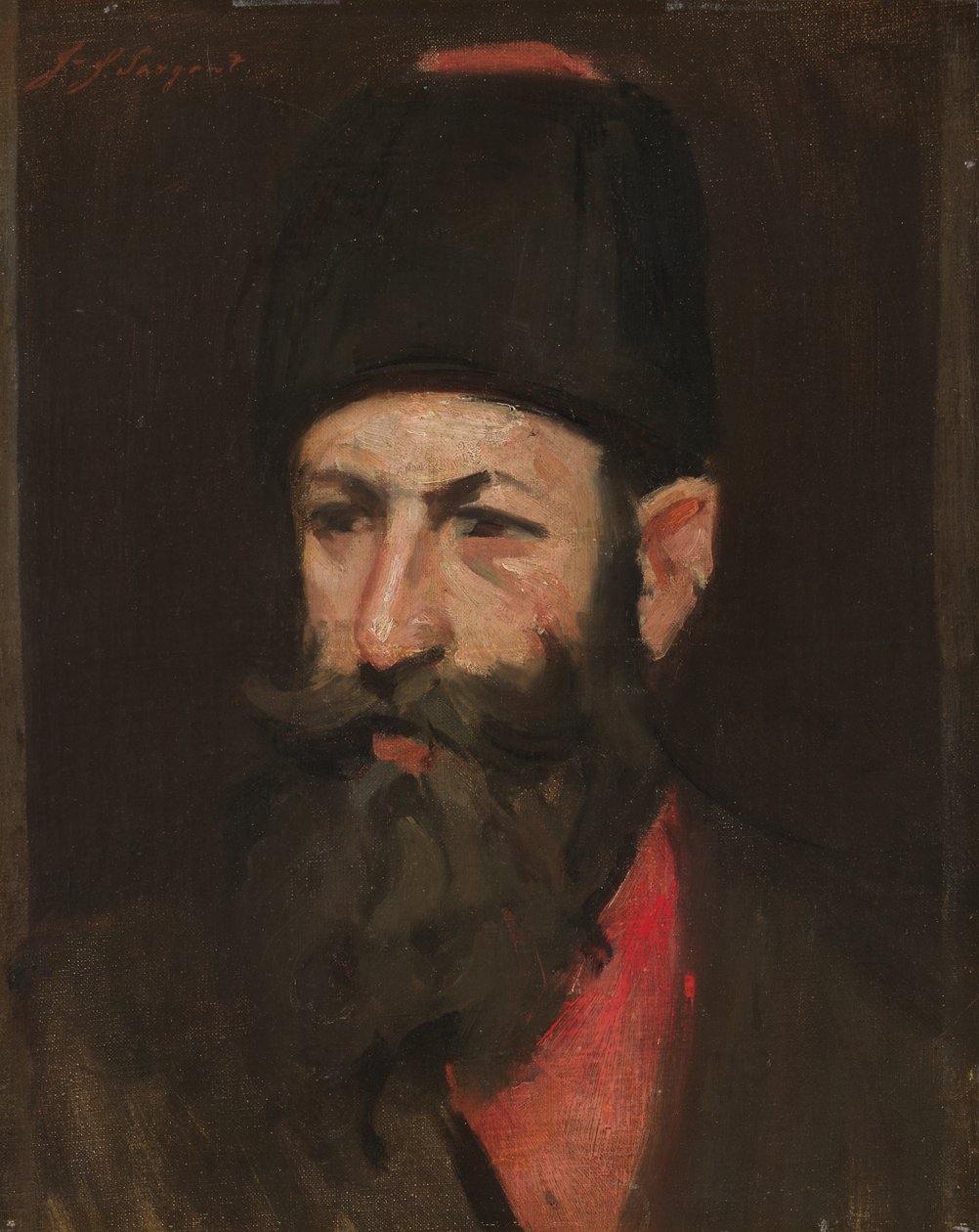 The Cossack (olje på lerret) av John Singer (after) Sargent