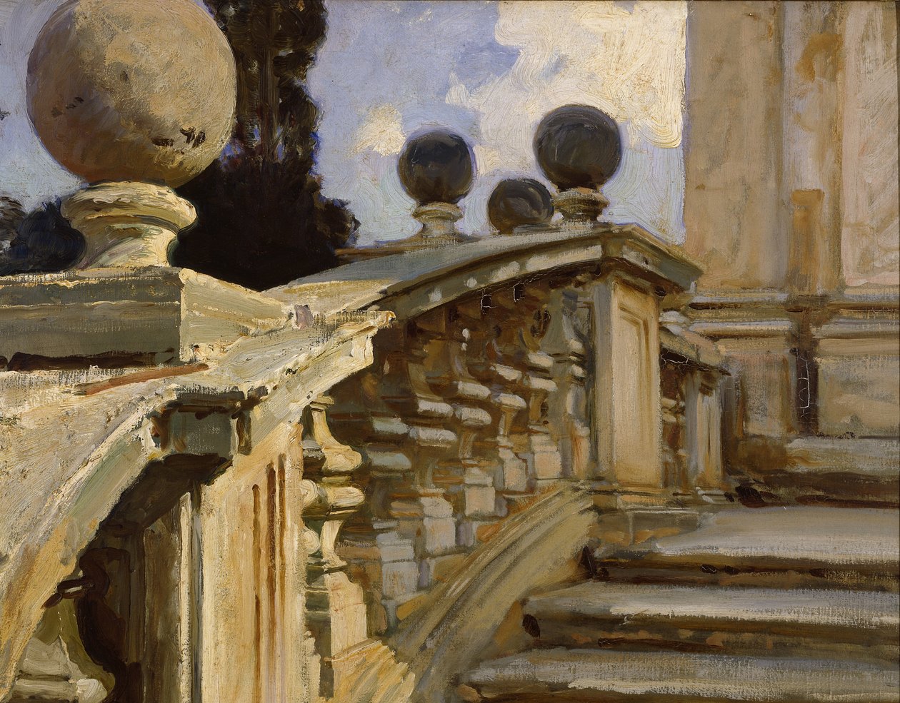 En balustrade av John Singer Sargent