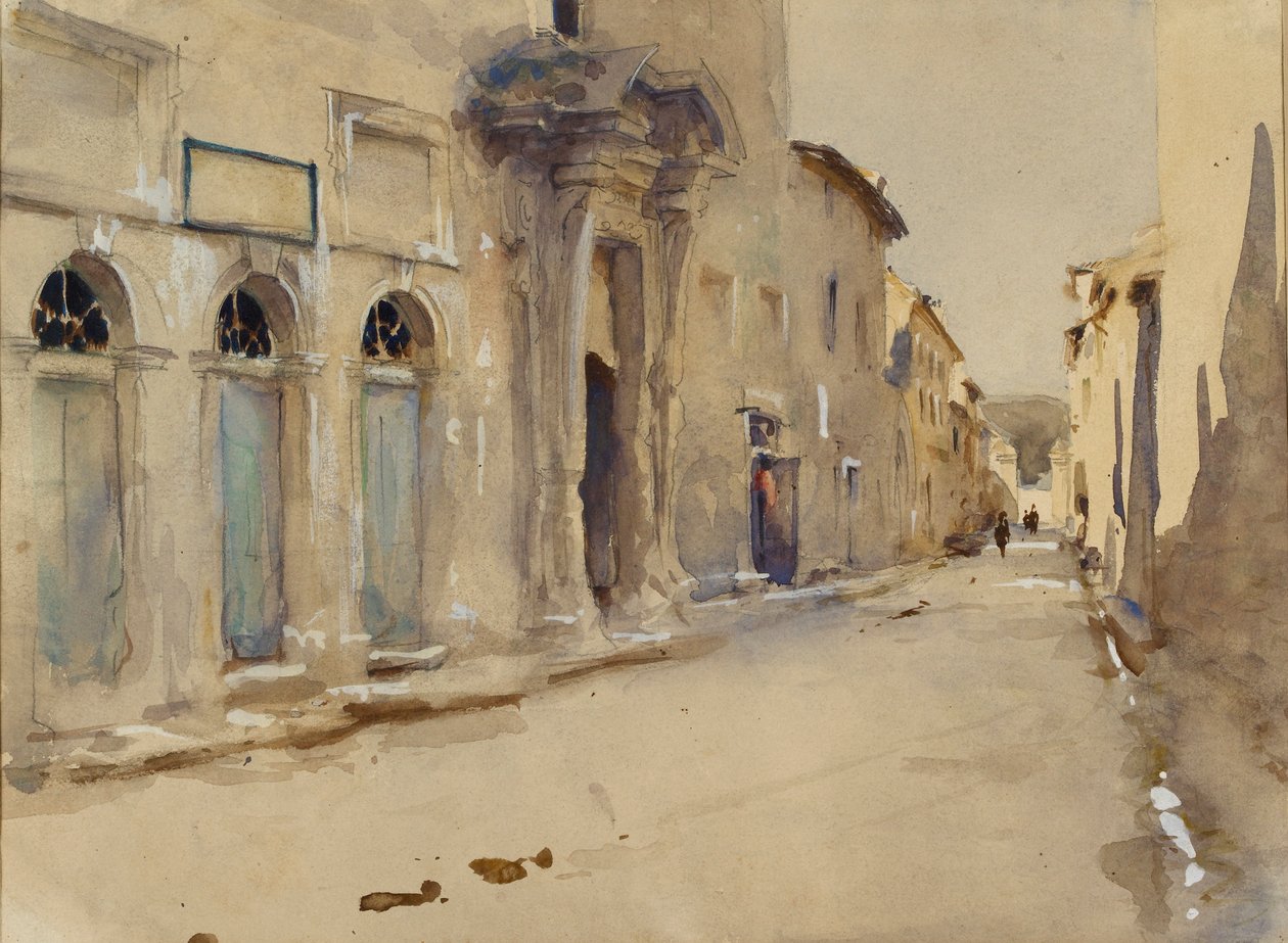 En gate i Spania, ca 1880-tallet av John Singer Sargent