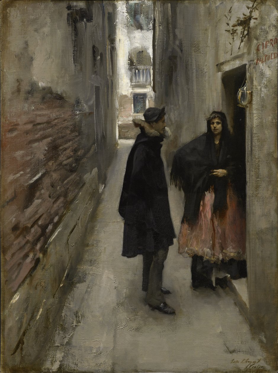 En gate i Venezia av John Singer Sargent