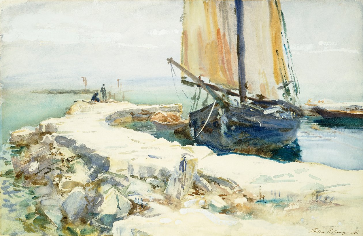 Over Gardasjøen av John Singer Sargent
