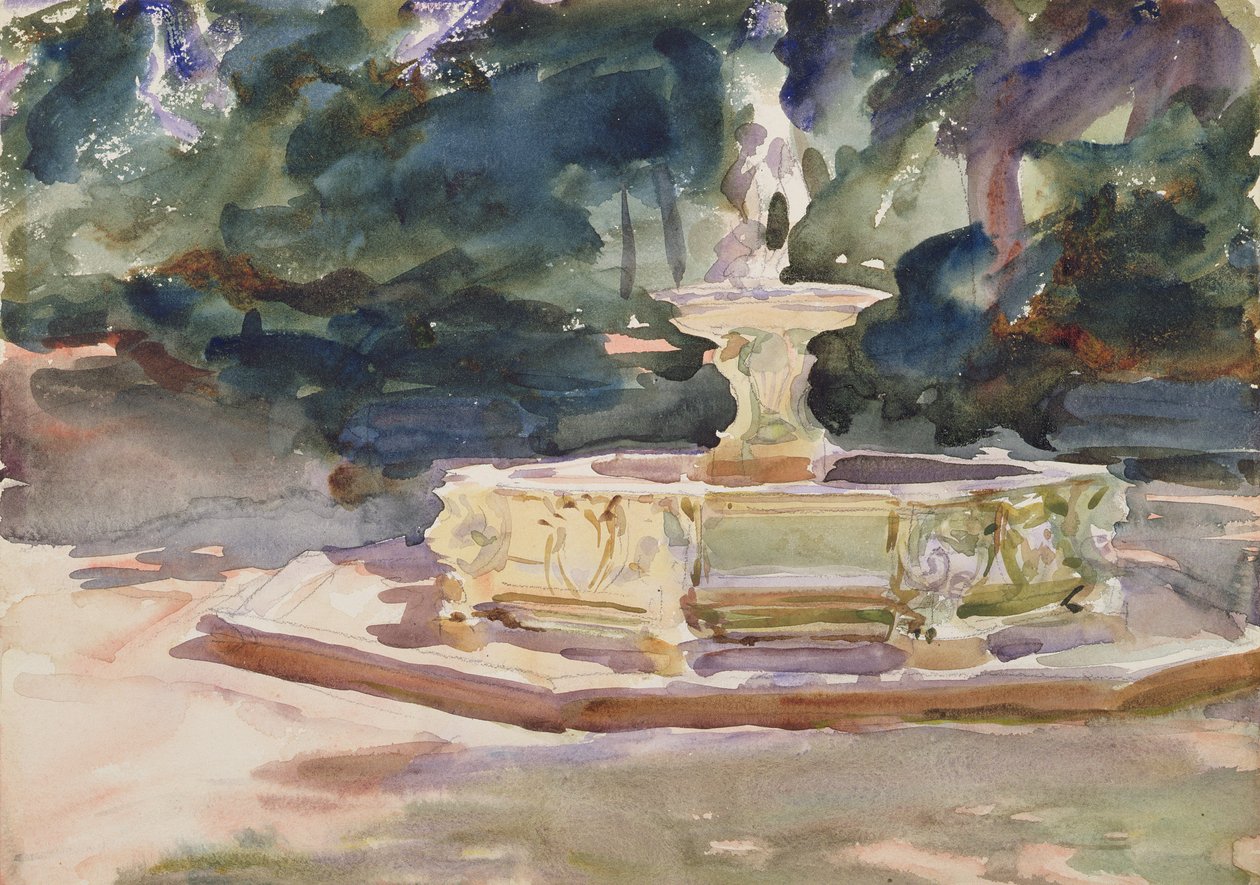 Aranjuez, ca. 1902-03 (wc på papir) av John Singer Sargent
