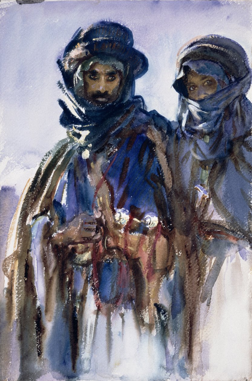Beduiner, ca. 1905 (wc på papir) av John Singer Sargent
