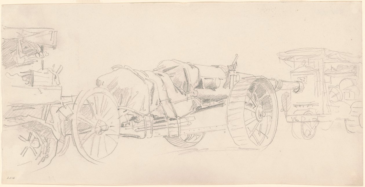Cannon Trailers, Frankrike av John Singer Sargent