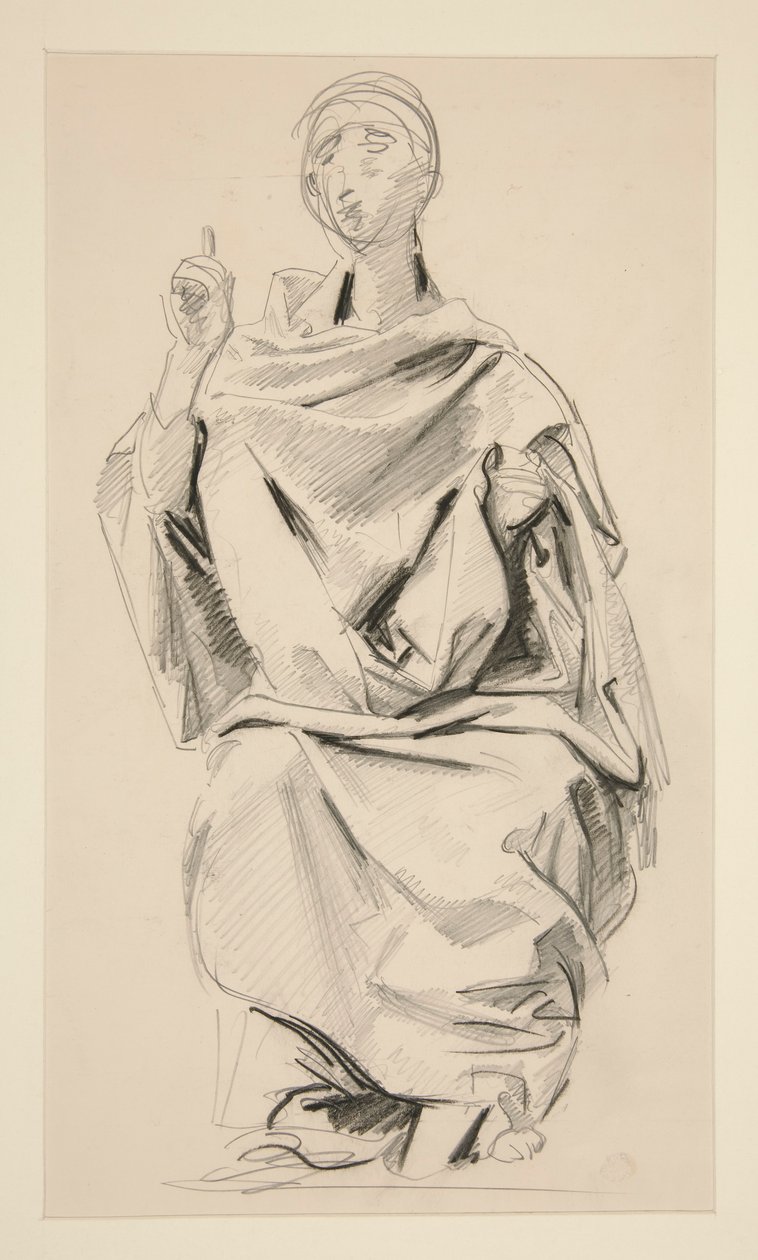 Drapert figur av John Singer Sargent