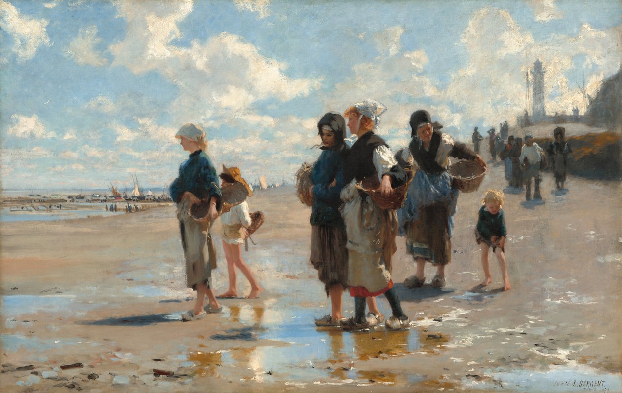 Ut til fisketuren for å fiske, 1878. av John Singer Sargent