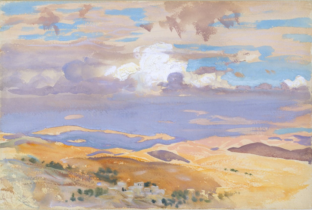 Fra Jerusalem, 1905-06 (wc, gouache og grafitt på off-white vevd papir) av John Singer Sargent