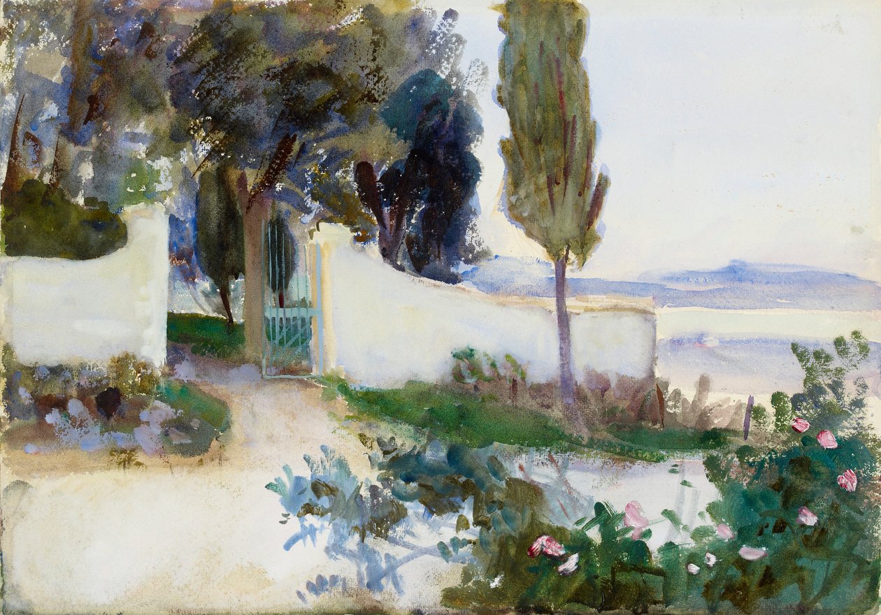 Portene til en villa i Italia, ca 1900-tallet av John Singer Sargent