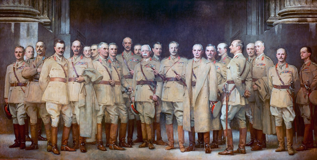 Generaloffiserer fra første verdenskrig av John Singer Sargent