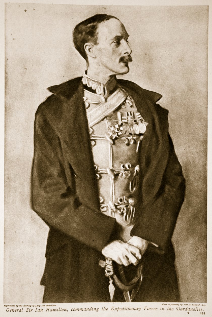 General Sir Ian Hamilton, kommanderte ekspedisjonsstyrkene i Dardanellene, 1914-19 av John Singer Sargent