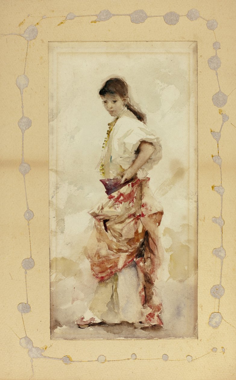 Jente i spansk kostyme, før 1880 av John Singer Sargent
