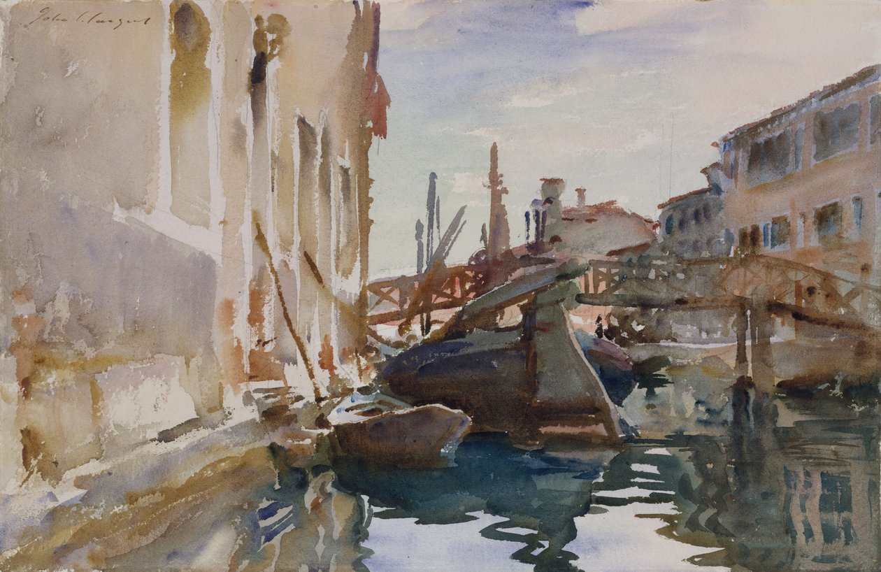 Giudecca, ca. 1913 (wc og grafitt på off-white papir) av John Singer Sargent