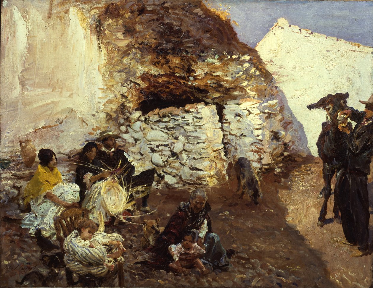 Gypsy Campment, Granada, Spania, ca. 1912-13 av John Singer Sargent