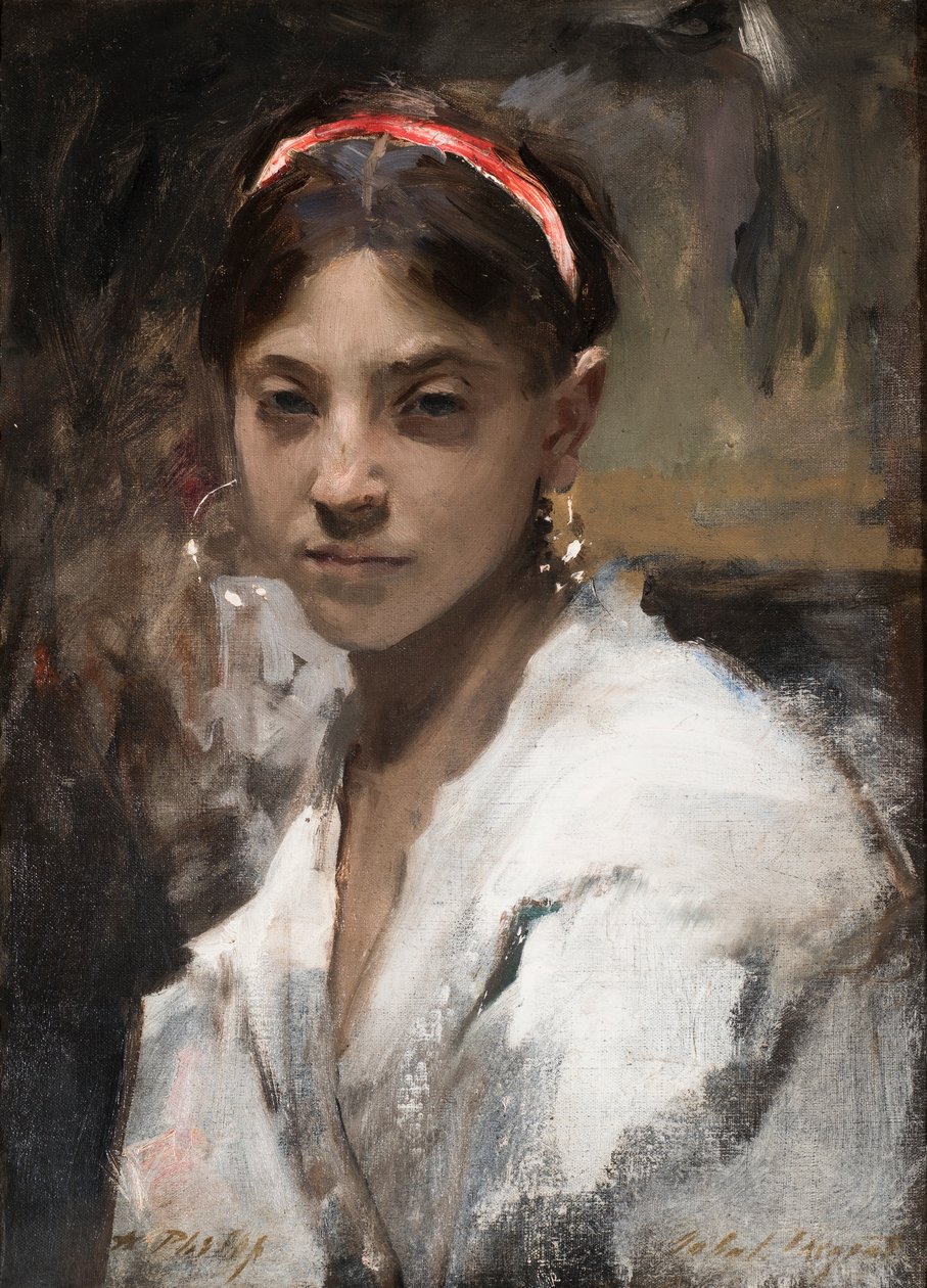 Leder for en Capri-jente, 1878 av John Singer Sargent