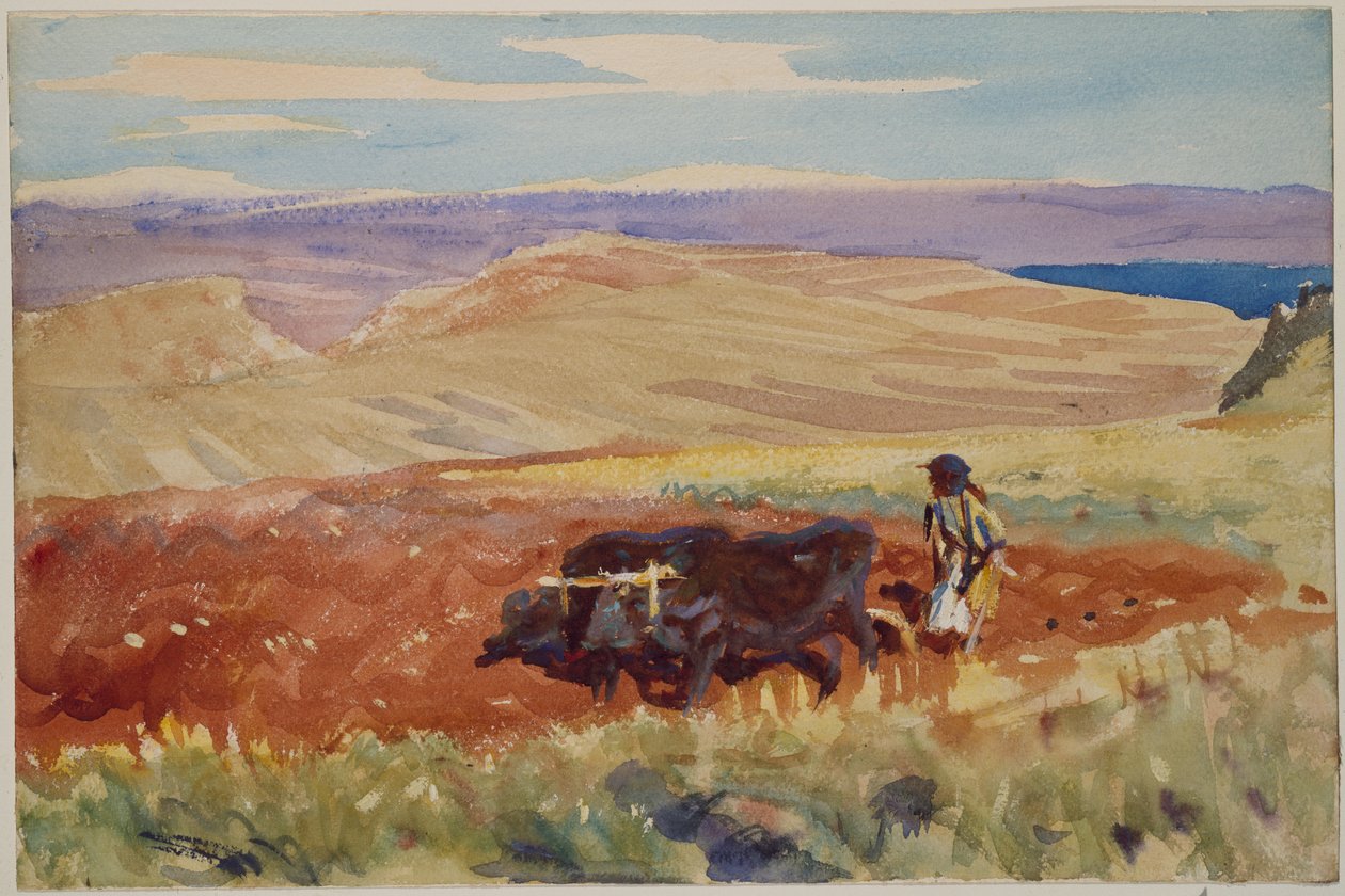 Galilea-fjellene, ca. 1905–06 (akvarell) av John Singer Sargent