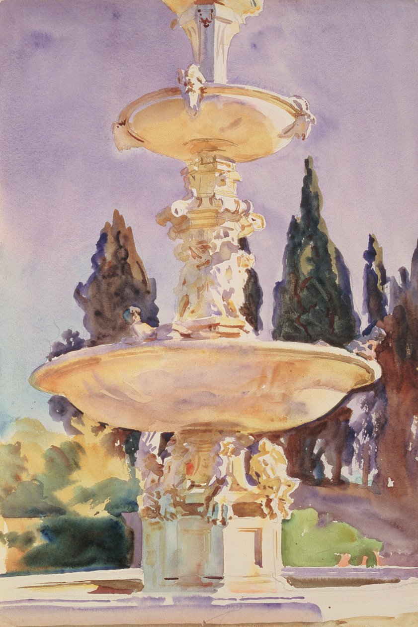 I en Medici-villa, ca. 1907 av John Singer Sargent