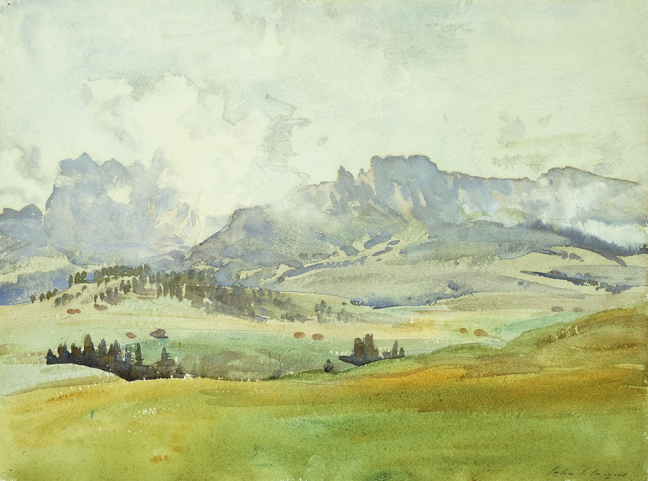 I Dolomittene, 1914 av John Singer Sargent