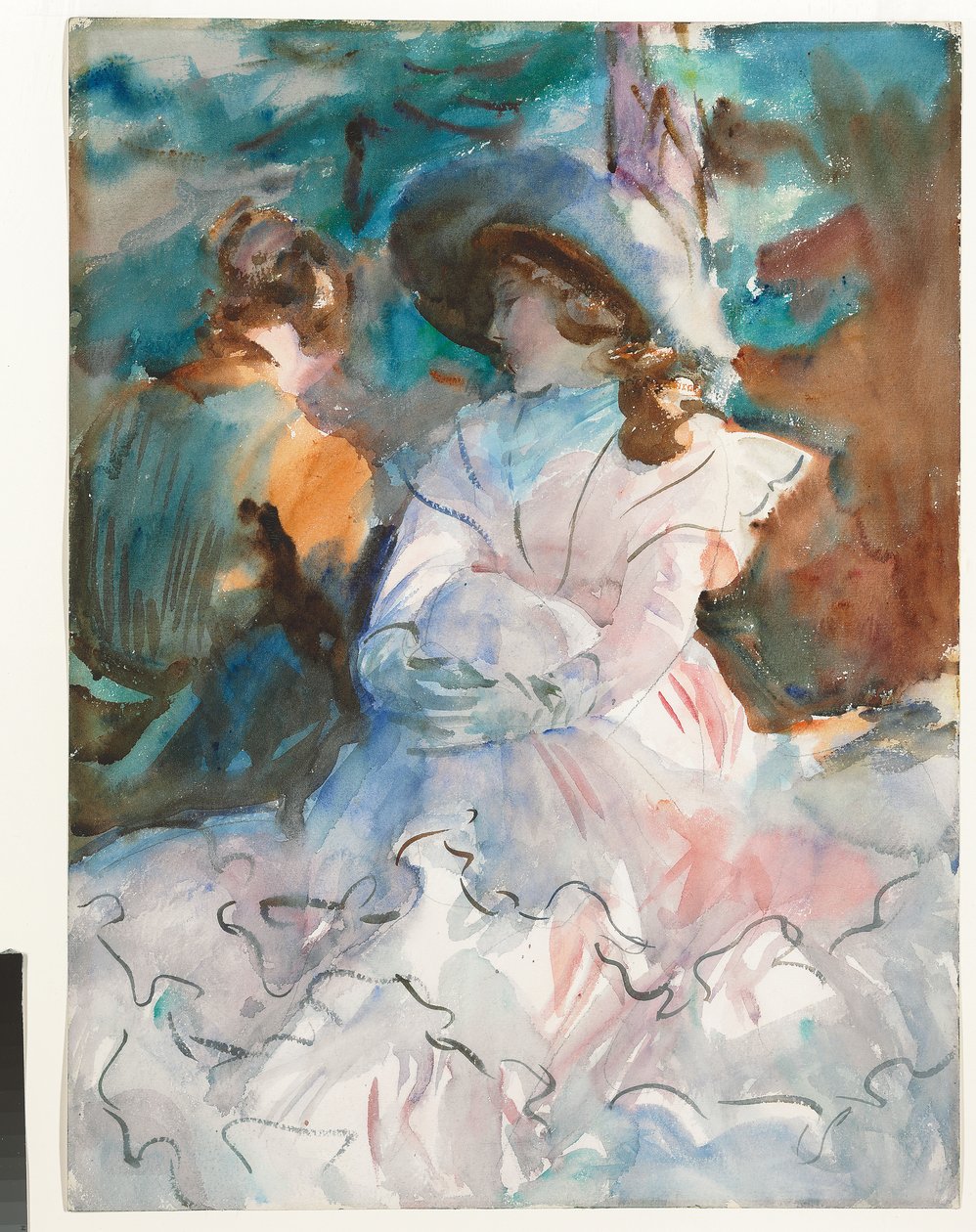 Ladies in the Shade: Abriès, 1912 av John Singer Sargent