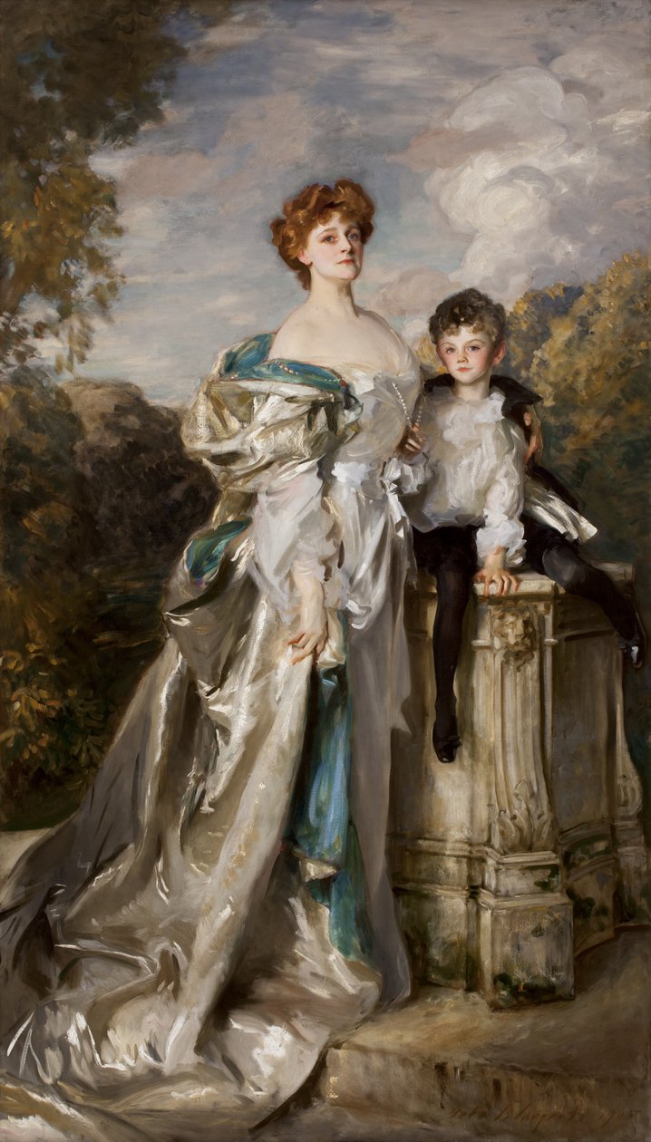 Lady Warwick og hennes sønn av John Singer Sargent