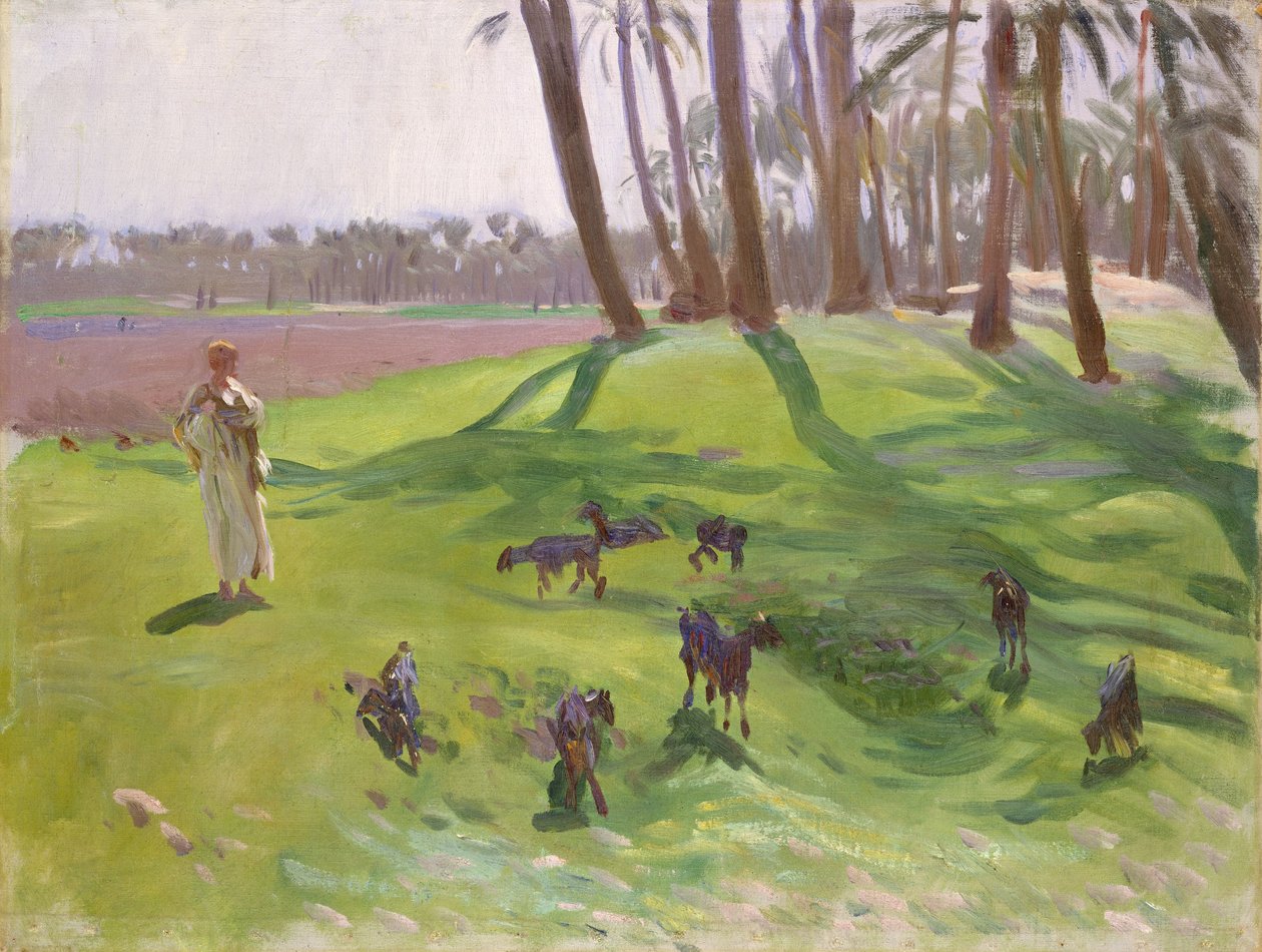 Landskap med geitegjeter, 1890–91 av John Singer Sargent
