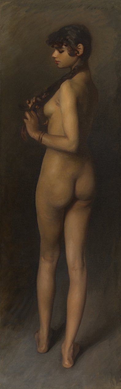 Livsstudie (studie av en egyptisk jente) av John Singer Sargent