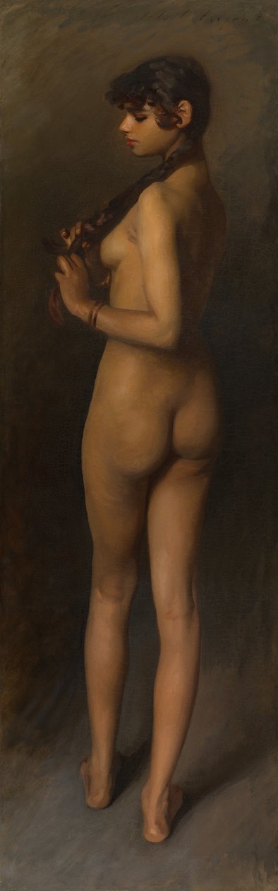 Livsstudie av en egyptisk jente, 1891. av John Singer Sargent