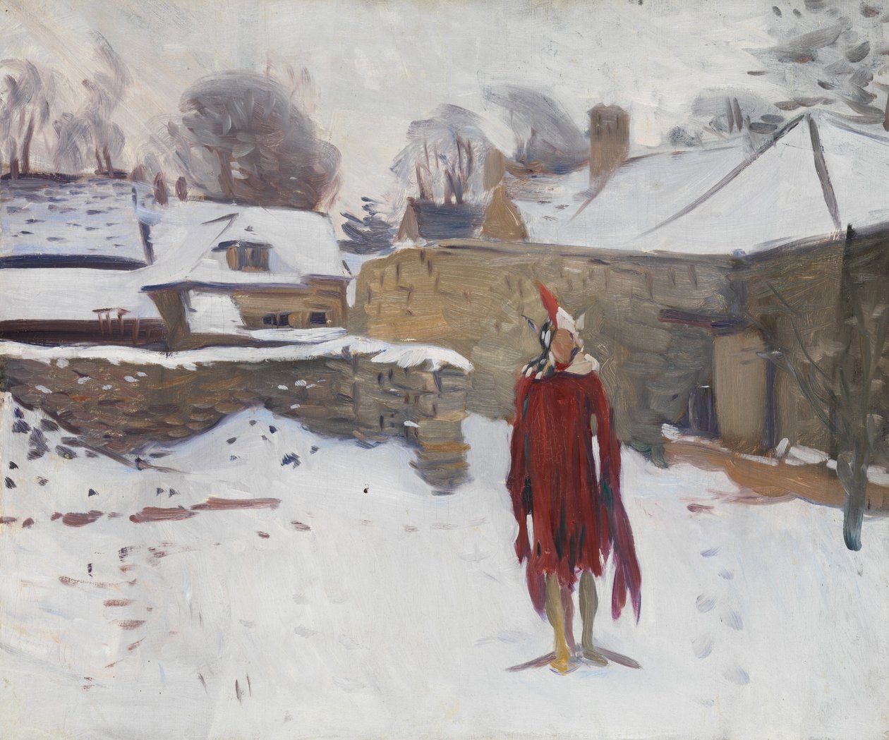 Mannikin i snøen, ca. 1891-93 av John Singer Sargent