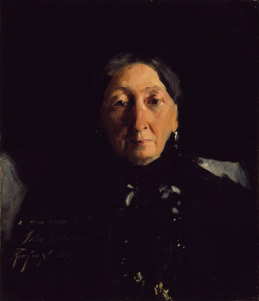 Fru Francois Buloz, 1879 av John Singer Sargent