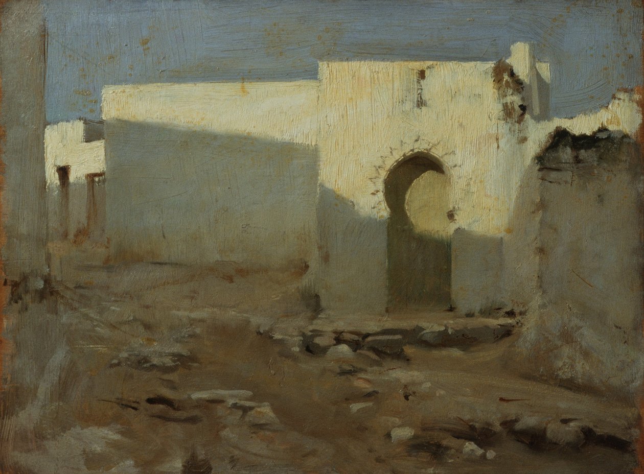 mauriske bygninger i sollys, 1879-80 av John Singer Sargent