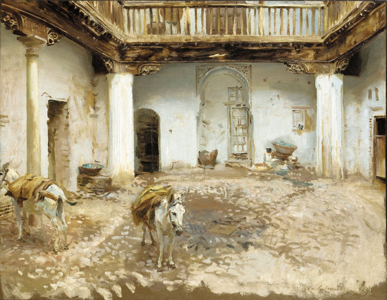 maurisk gårdsplass av John Singer Sargent
