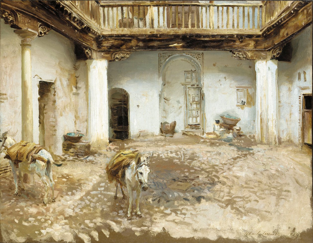 Den mauriske gårdsplassen, 1913 av John Singer Sargent