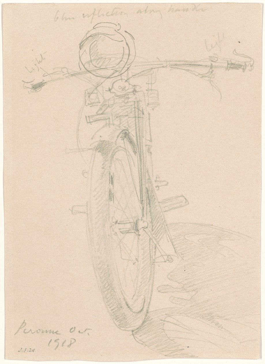 Motorsykkel [recto] av John Singer Sargent