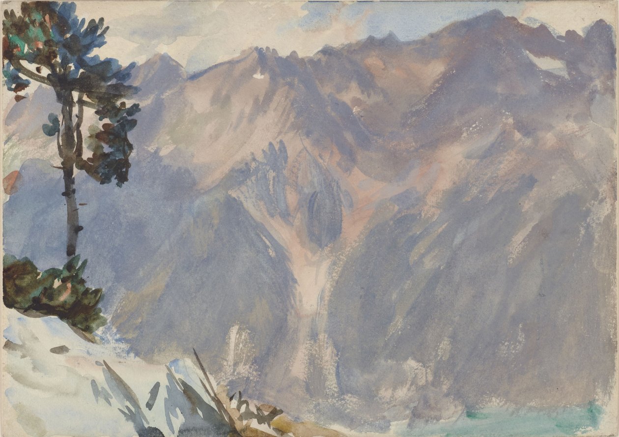 Fjellandskap av John Singer Sargent