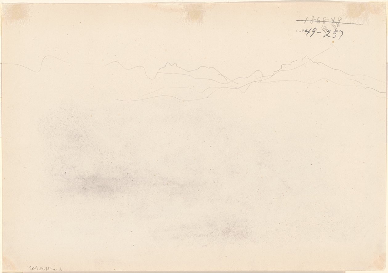 Fjell [verso] av John Singer Sargent